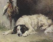 John emms An English Setter at the end of the Day (mk37) Spain oil painting artist